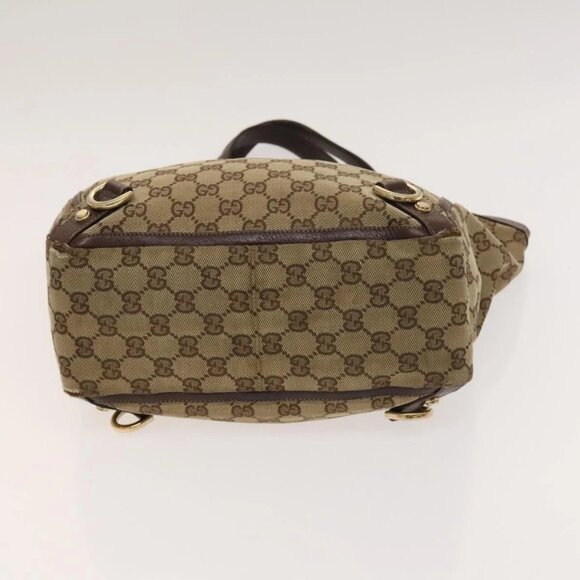 GUCCI GG Canvas Abbey Tote Bag 2Set Beige Gold Auth BA2173 - Picture 10 of 16
